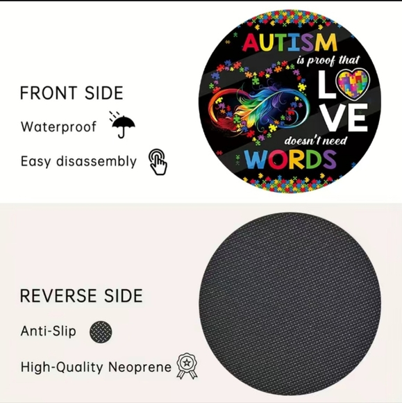 New Autism Car Coasters - Picture 4 of 5
